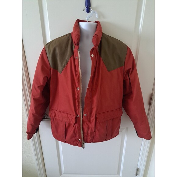 Vintage Alti Wear Santa Fe New Mexico Mens Red Green Snap Front Zip Up Jacket S - Picture 10 of 11